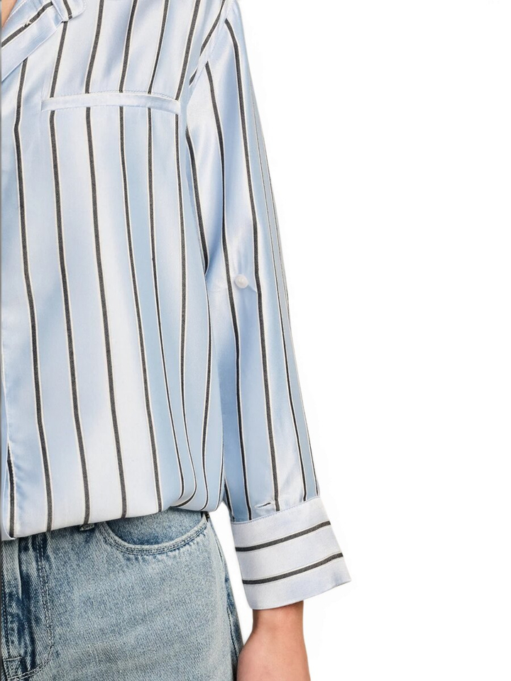 Blauwe gestreepte blouse Alicia March 23