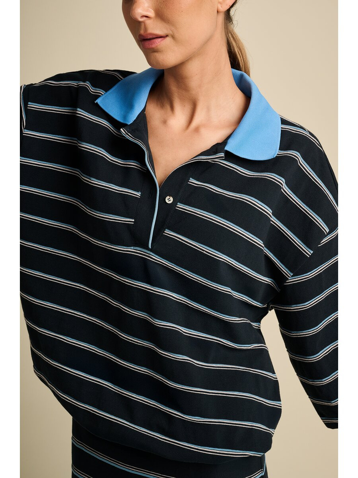 Blauwe gestreepte polo Radiance March 23 