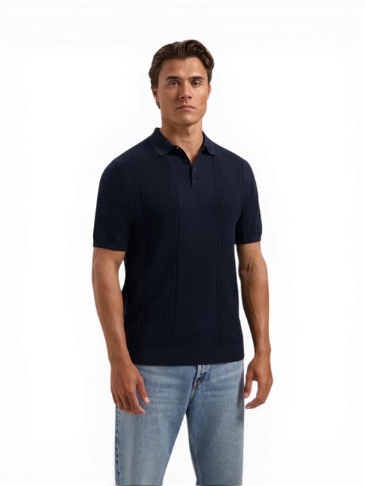 Donkerblauwe polo Friederich Saint Steve