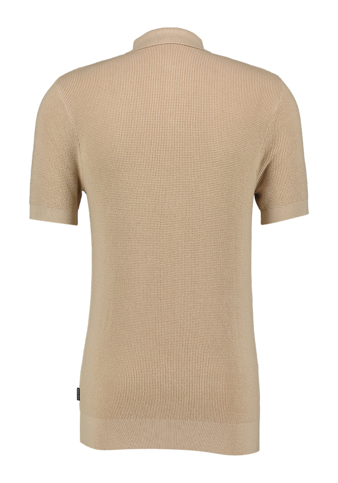 Beige gebreide polo Sietse Saint Steve 