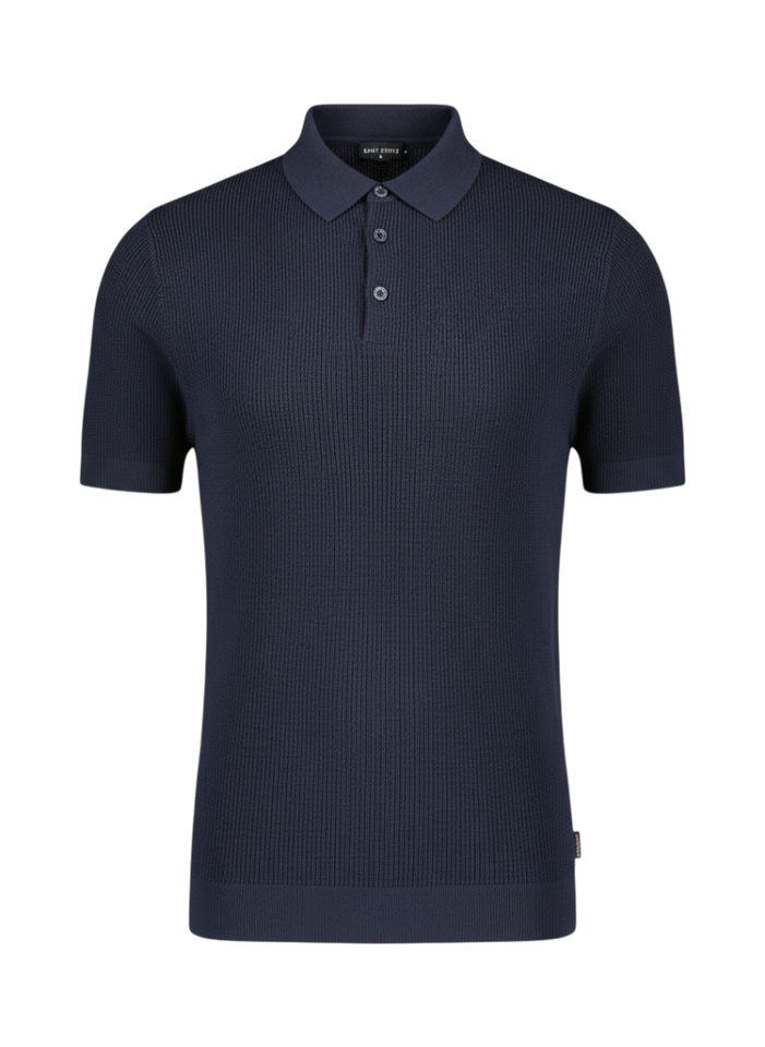 Donkerblauwe polo Sietse Saint Steve