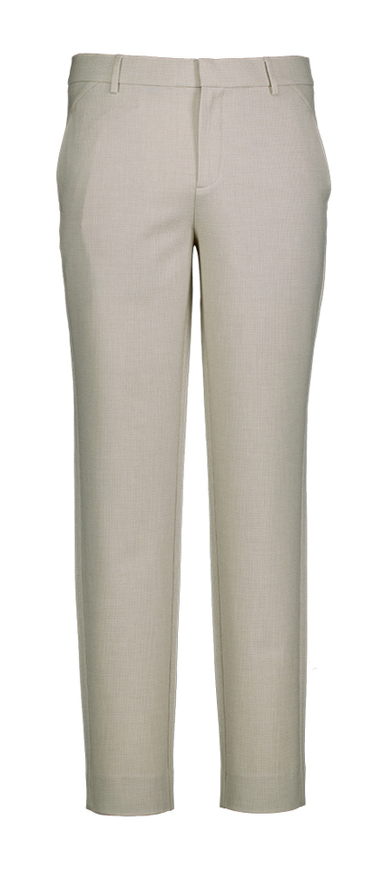 Beige licht geruite broek JOSH Plain
