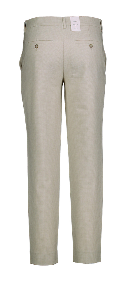 Beige licht geruite broek JOSH Plain