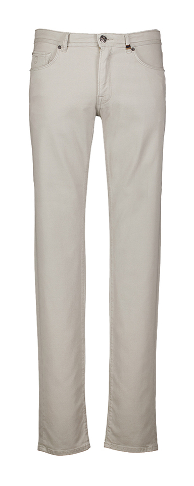 Beige slim dit broek Rodger Zilton 