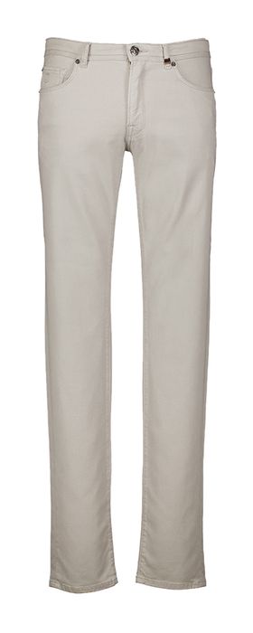 Beige slim dit broek Rodger Zilton