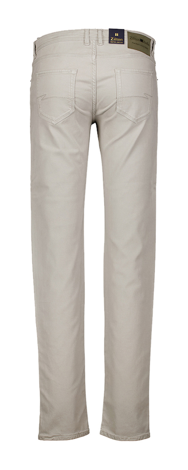 Beige slim dit broek Rodger Zilton 