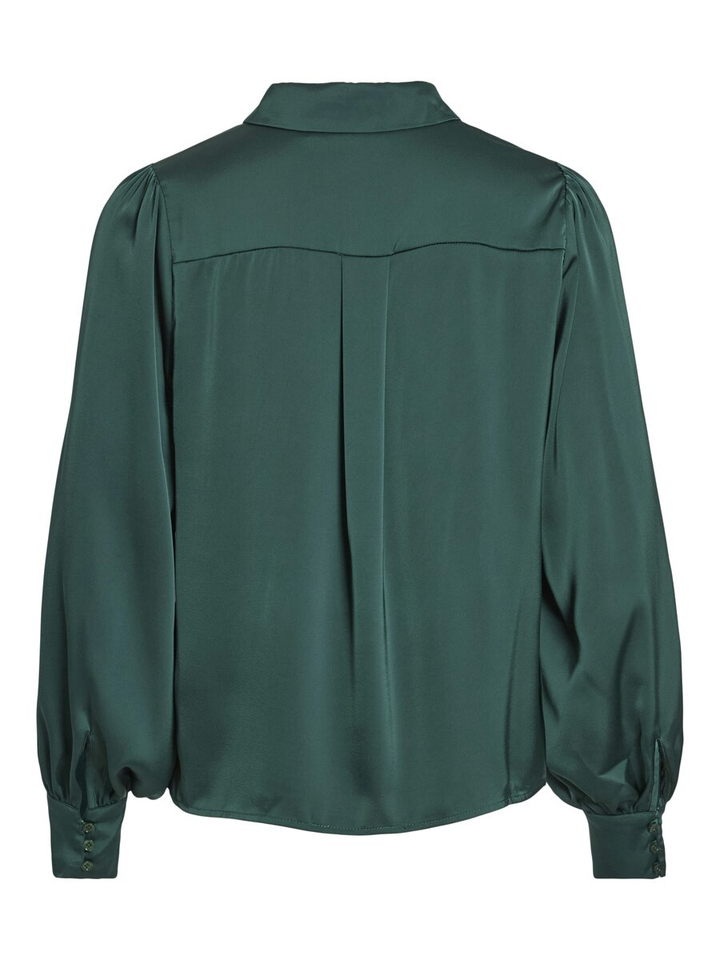 Groene blouse met knopen Vienna Ravenna Vila