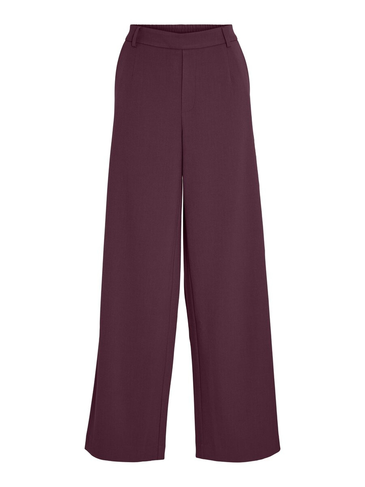 Bordeaux lange wijde broek Vila
