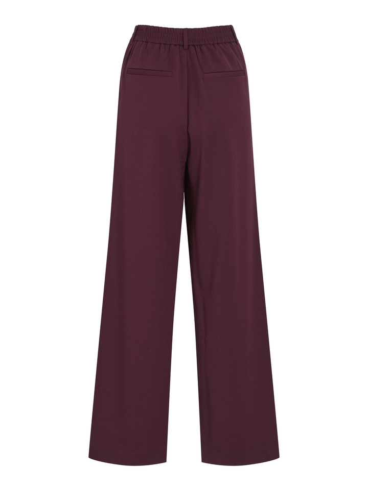 Bordeaux lange wijde broek Vila