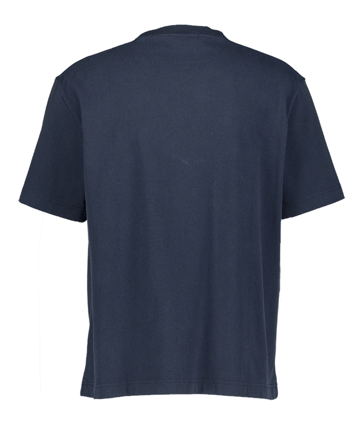 Blauwe katoenen t-shirt met logo's Boxy Olaf