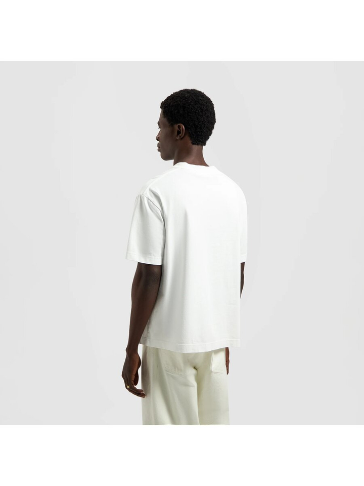 Witte katoenen t-shirt met logo's Boxy Olaf