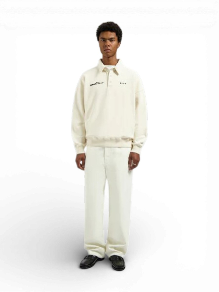 Witte polo sweater Olaf 
