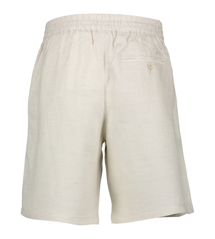 Beige short met structuur Olaf 