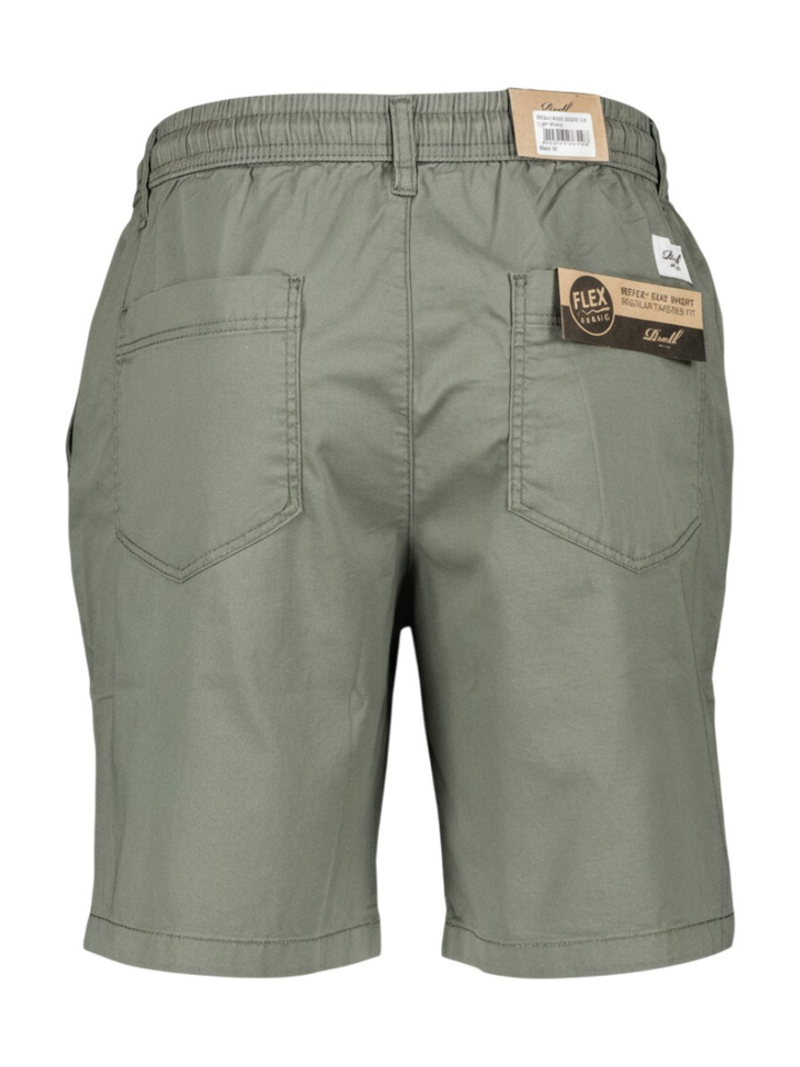 Kaki groene short met elastiek Reflex Reell