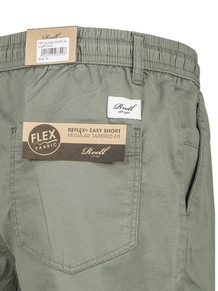 Kaki groene short met elastiek Reflex Reell