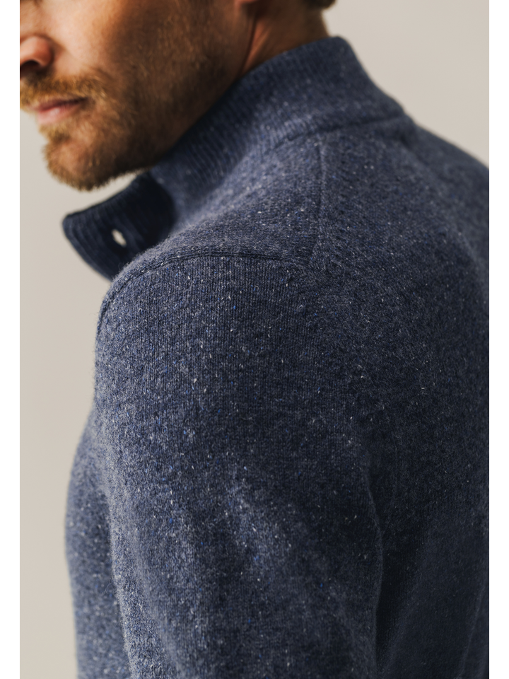 Blauwe trui met opstaande kraag State Of Art 