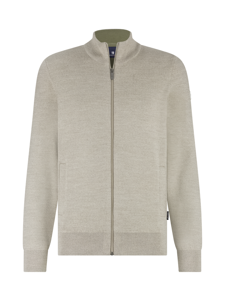 Beige gilet met rits State Of Art 