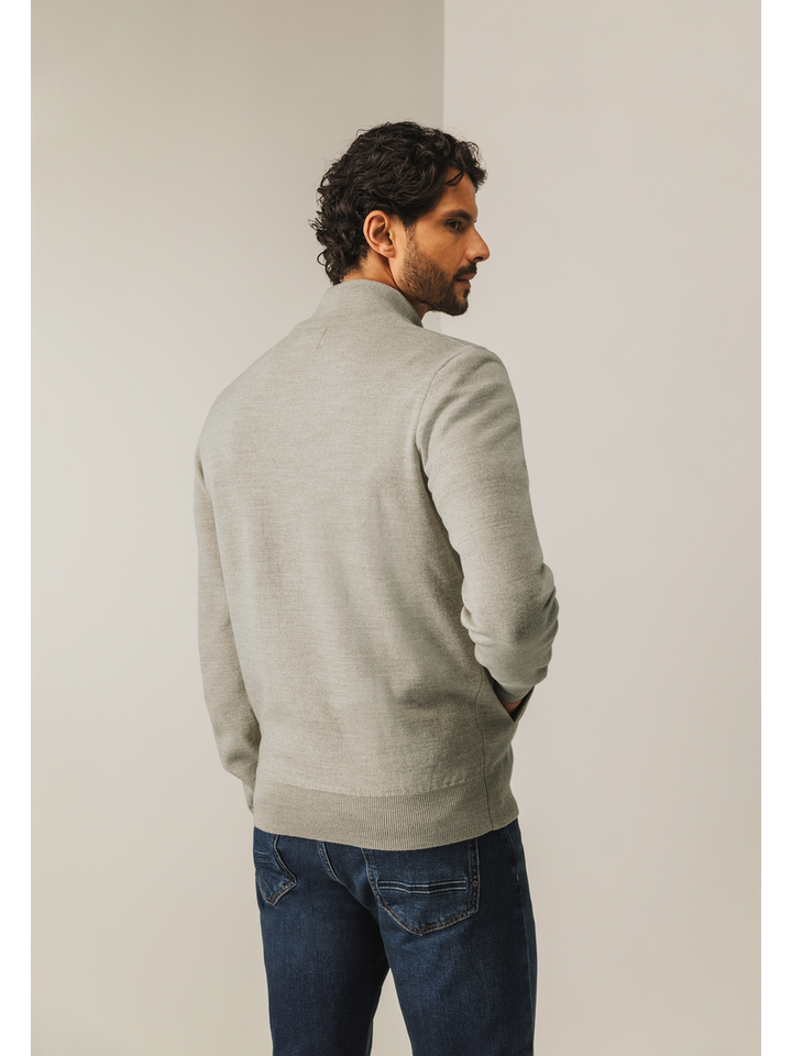 Beige gilet met rits State Of Art 