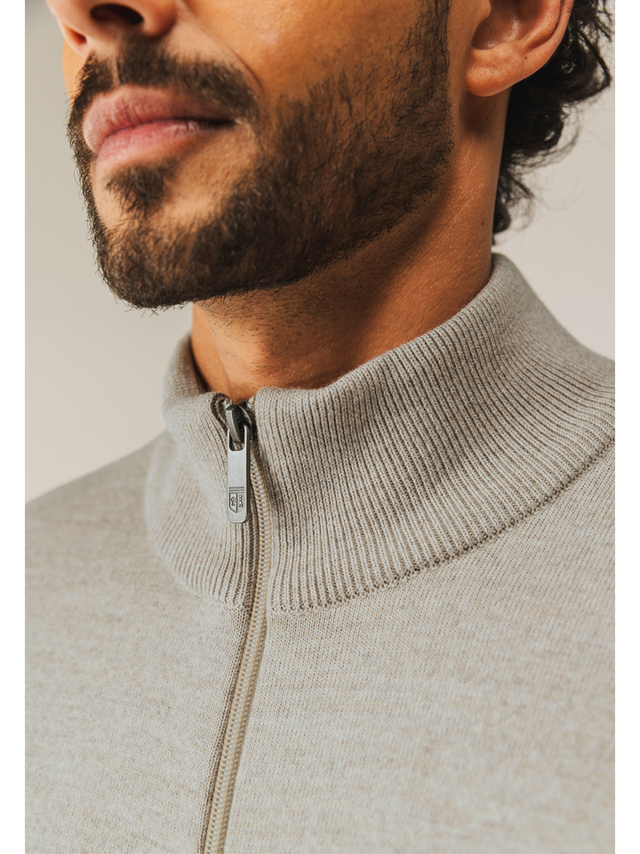 Beige gilet met rits State Of Art 