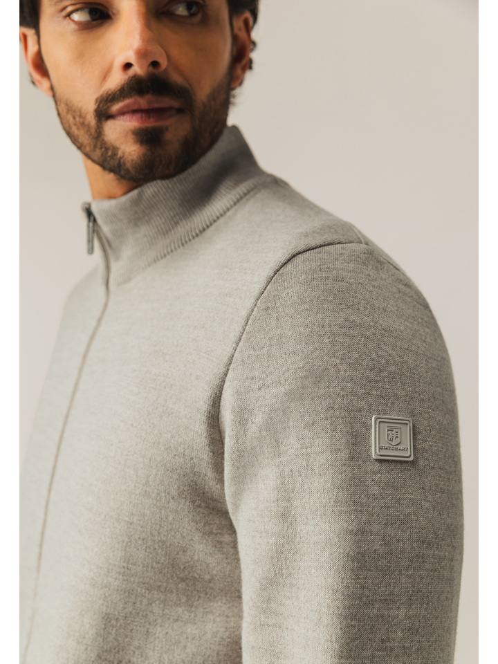 Beige gilet met rits State Of Art 