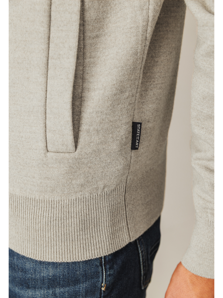 Beige gilet met rits State Of Art 