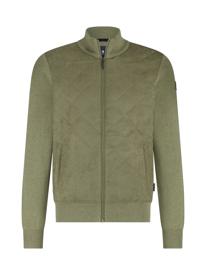 Kaki gilet met rits State Of Art 