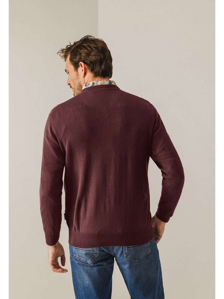Bordeaux katoenen trui State Of Art 