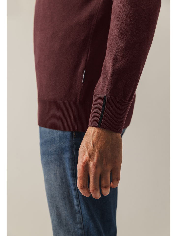 Bordeaux katoenen trui State Of Art 