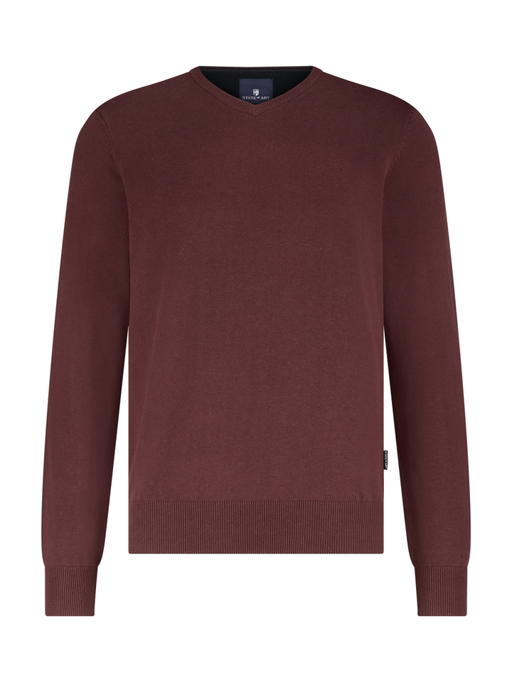 Bordeaux katoenen trui State Of Art 