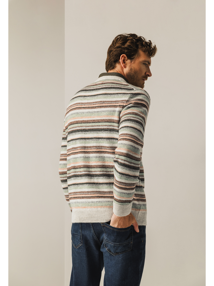 Gestreepte multicolor trui State Of Art 