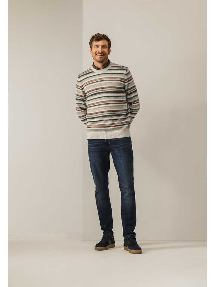 Gestreepte multicolor trui State Of Art 