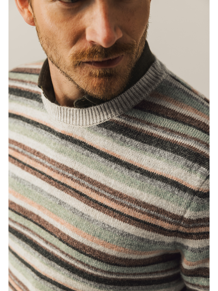 Gestreepte multicolor trui State Of Art 