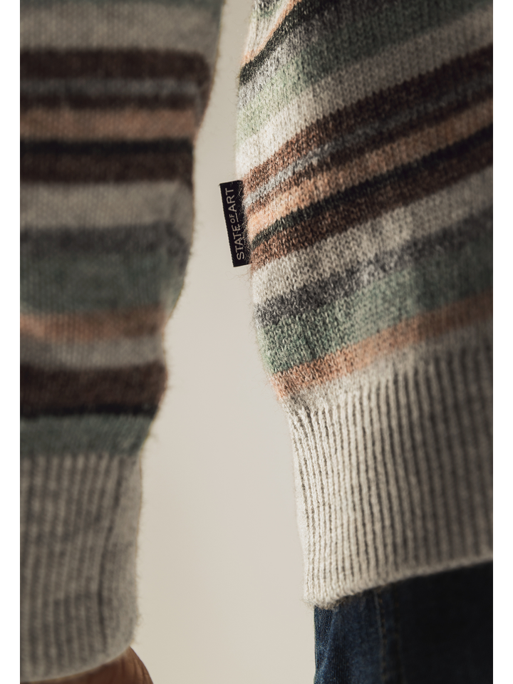 Gestreepte multicolor trui State Of Art 