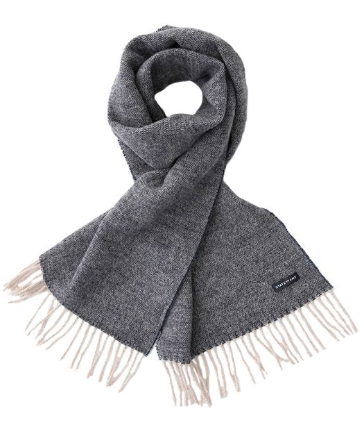 Blauwe wollen sjaal State of art