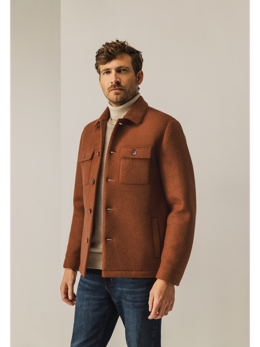 Roestkleurig vestje met knopen State of Art