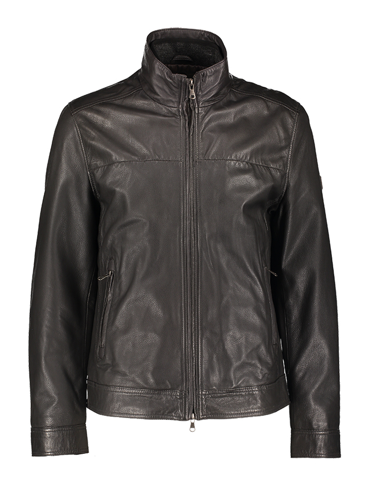 Bruine lederen jas State Of Art 