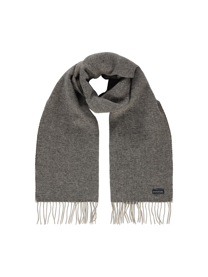 Bruingrijze wollen sjaal State of Art
