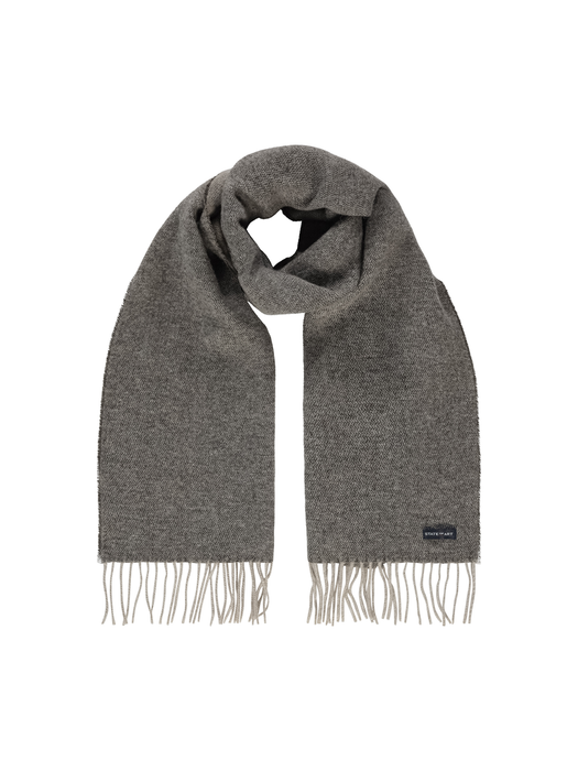 Bruingrijze wollen sjaal State of Art