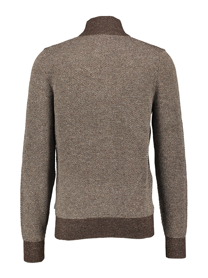 Bruine trui met details en rits State Of Art
