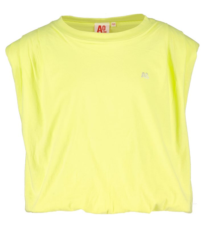 Gele t-shirt met logo AO76