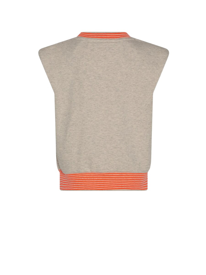 Grijze t-shirt met fluo strepen AO76