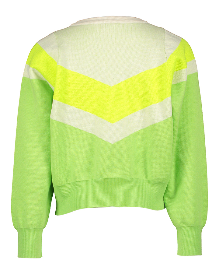Groene trui multi-color AO76