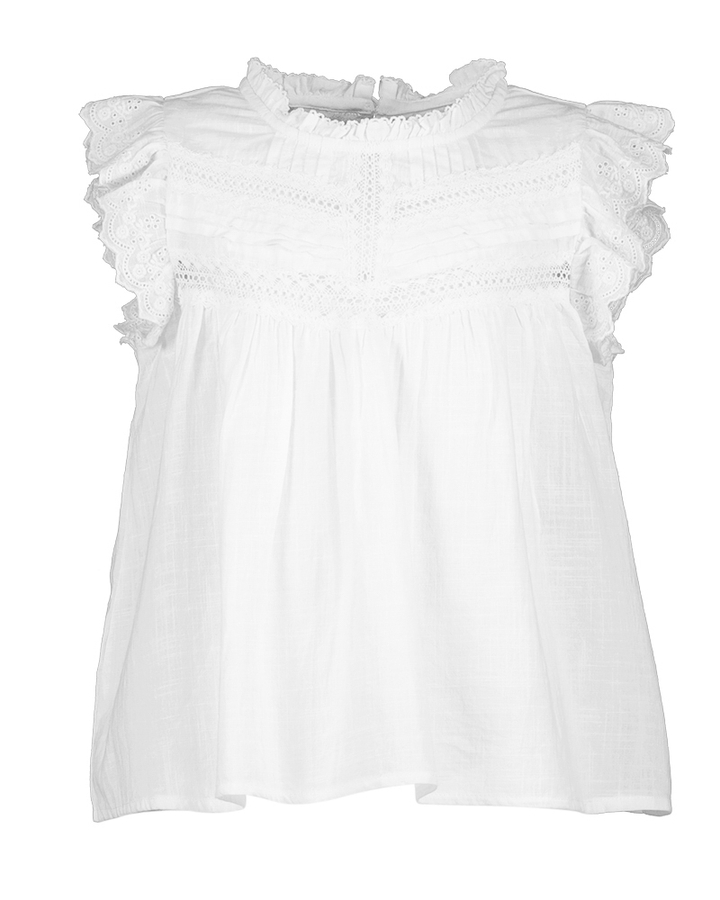 Witte katoenen top AO76