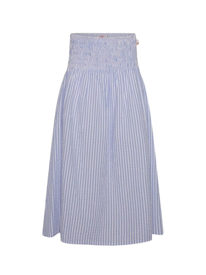 Blauwe gestreepte rok AO76