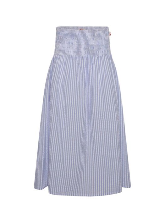 Blauwe gestreepte rok AO76