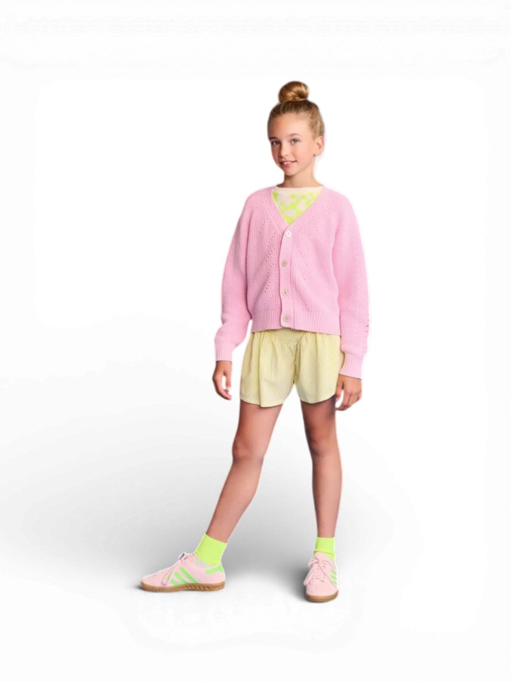 Gele gestreepte short AO76