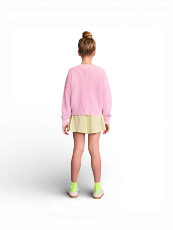 Gele gestreepte short AO76