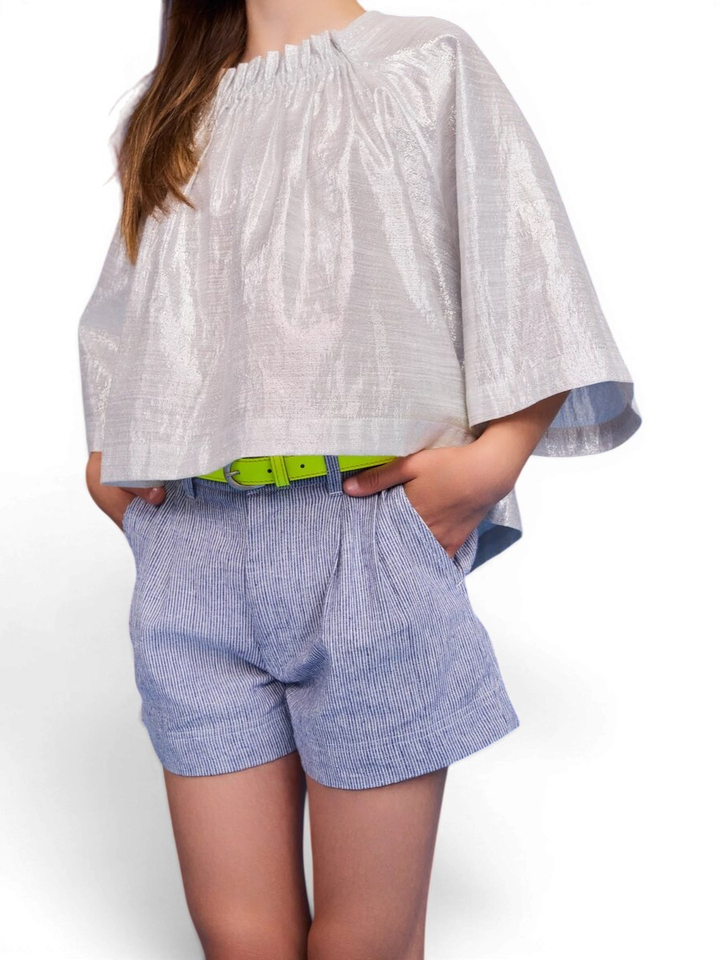 Bglauwe gestreepte short AO76