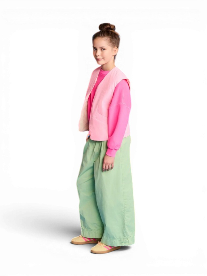 Groene broek met elastiek AO76