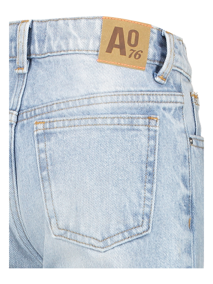 Blauwe flared jeans AO76 